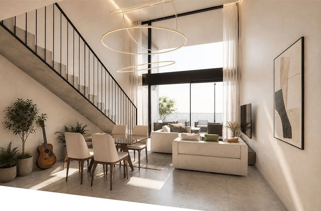 Living Room - Apartment with Pool in Xilxes