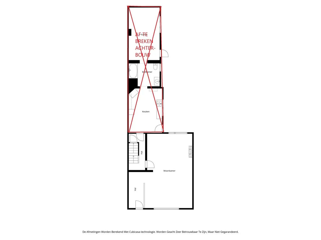 Plan - Maison à rénover avec jardin au centre d'As