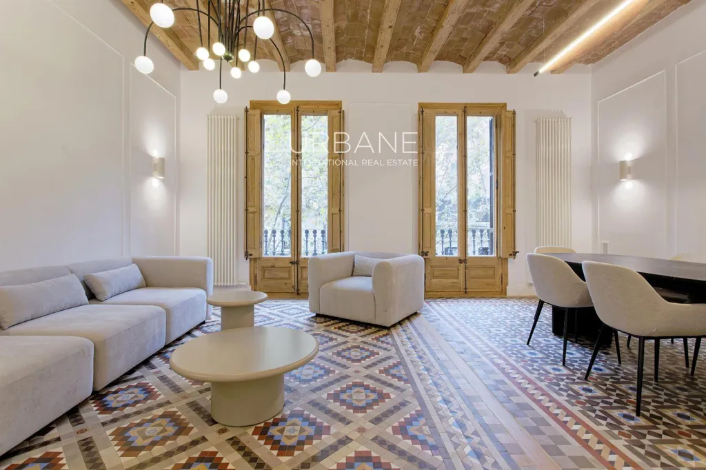 Soggiorno - Renovated Flat with Terraces in Eixample, Barcelona