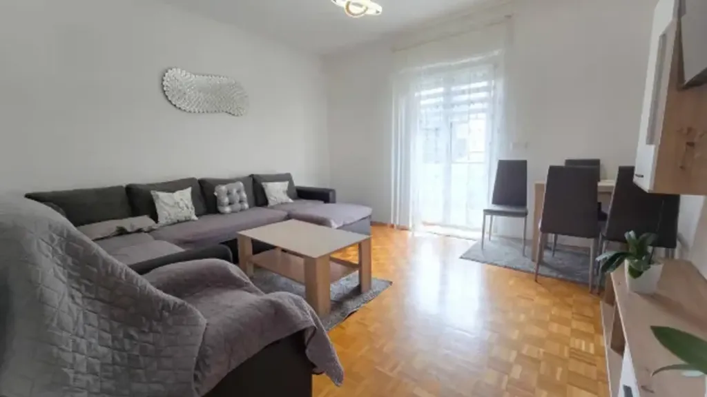Living Room - Partially Renovated Apartment with Multiple Balconies in Merano