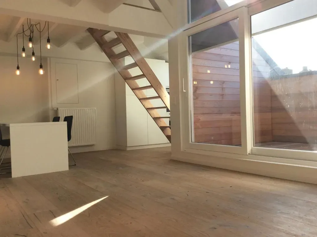 Living Room - Duplex Apartment with South Terrace in Gent