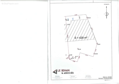 Plano - Building Land with Garden in Quimper South