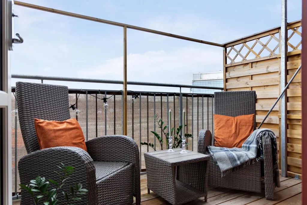 Balcon - Apartment with Balcony in Gothenburg