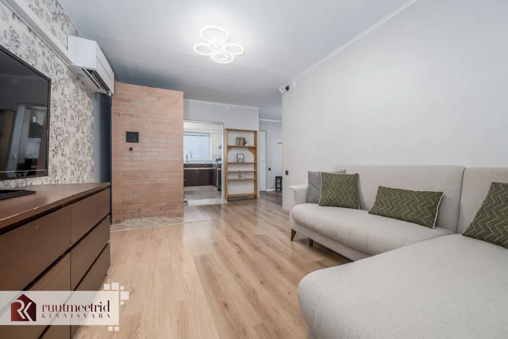 Séjour - Stone Apartment with Balcony in Keila