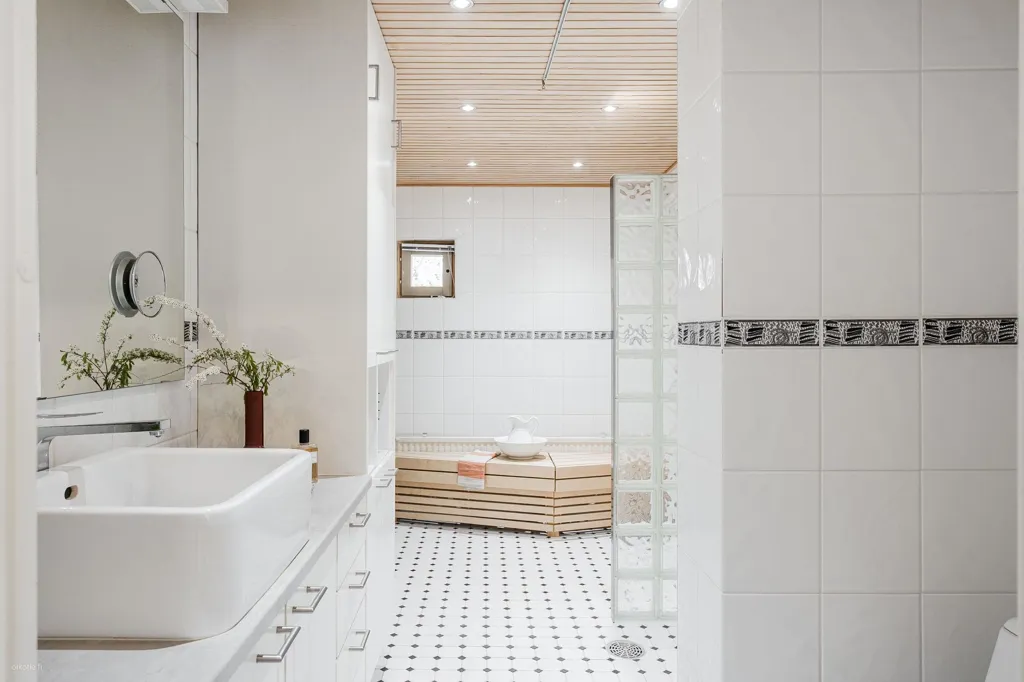 Salles de bain - Modern Apartment with Garden in Katariina, Turku