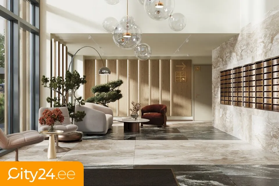 Entrée - Modern Apartments with 360° Views in Riga