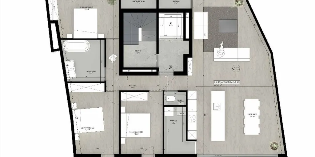 Penthouse with Terraces in Sint-Niklaas