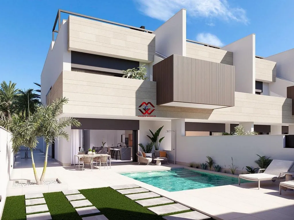 Extérieur - Newly Constructed Chalet with Pool in Pilar de la Horadada