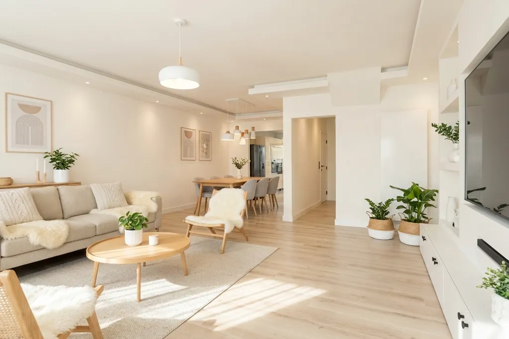 Séjour - Appartement avec Jardin au Rez-de-Chaussée à Gooreind