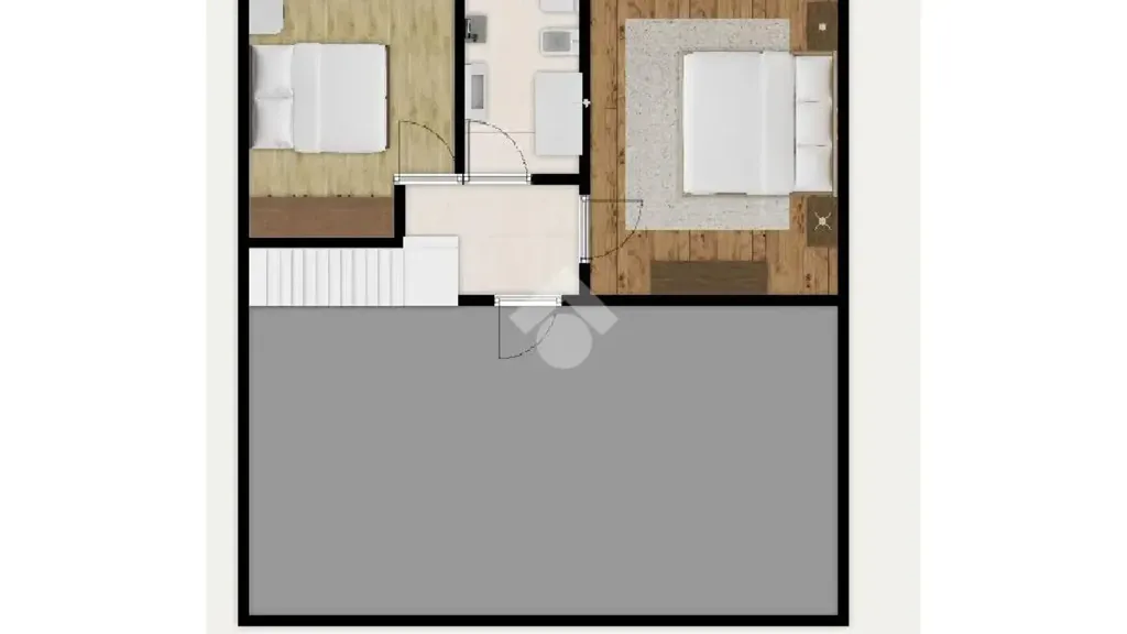 Plan - Two-Level Apartment with Balcony in Manerba del Garda