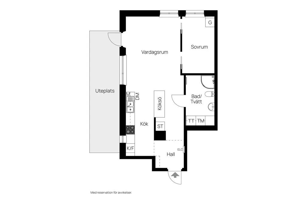 Planimetria - Architectural Apartment with Waterfront in Tollare Kaj