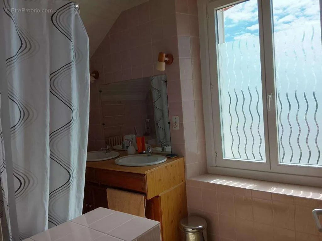 Bathrooms - Renovated Manor with Garden in Bélâbre