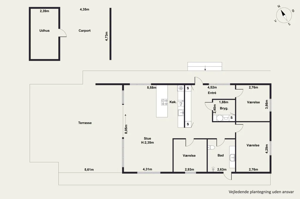 Maison 4 pièces à Hals