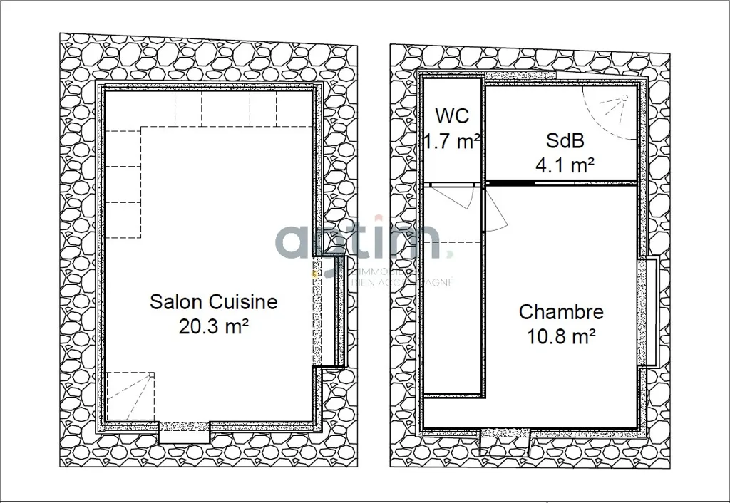 Plaan - Meubled Flat with Kitchen in La Guyonnière