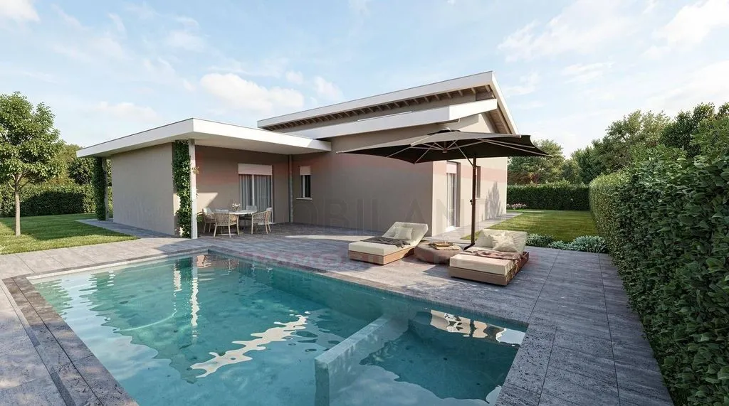 Piscine - Contemporary Villa with Pool in Monzambano