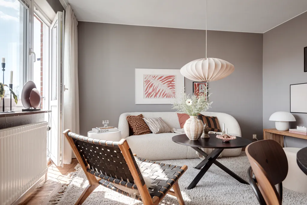 Séjour - Bright Apartment with South-Facing Balcony in Mölnlycke