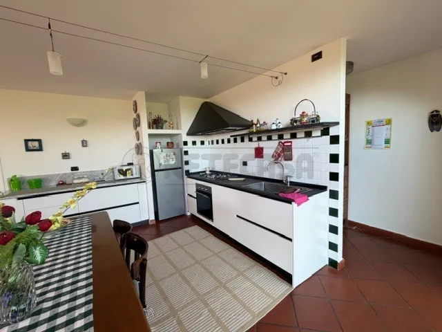 Köök - Restored Apartment with Sea View in Boissano