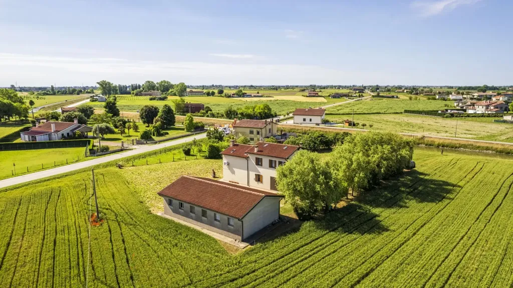 Vue aérienne - Villa with Garden and Caminetto in Codevigo
