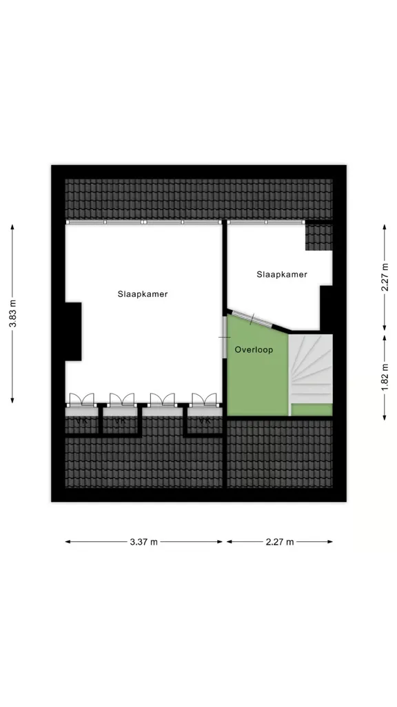 Plan - End-Terrace House with Multifunctional Annex in Tweelingstad