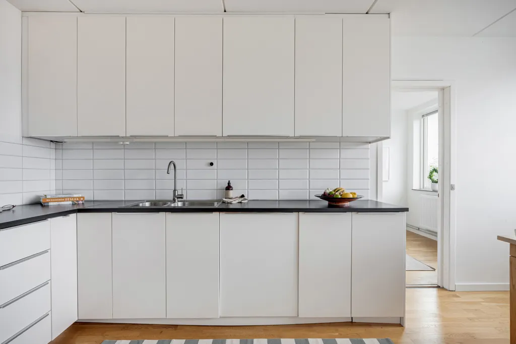Köök - Spacious Penthouse with Balcony in Lund