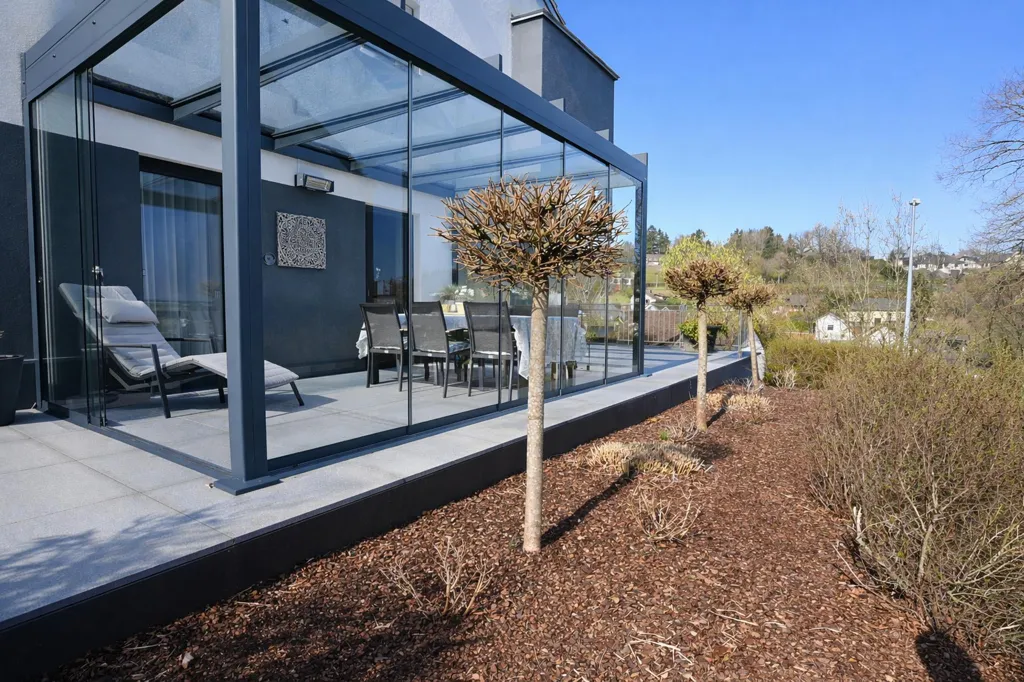 Terrasse - Appartement avec Terrasse et Véranda à Eselborn