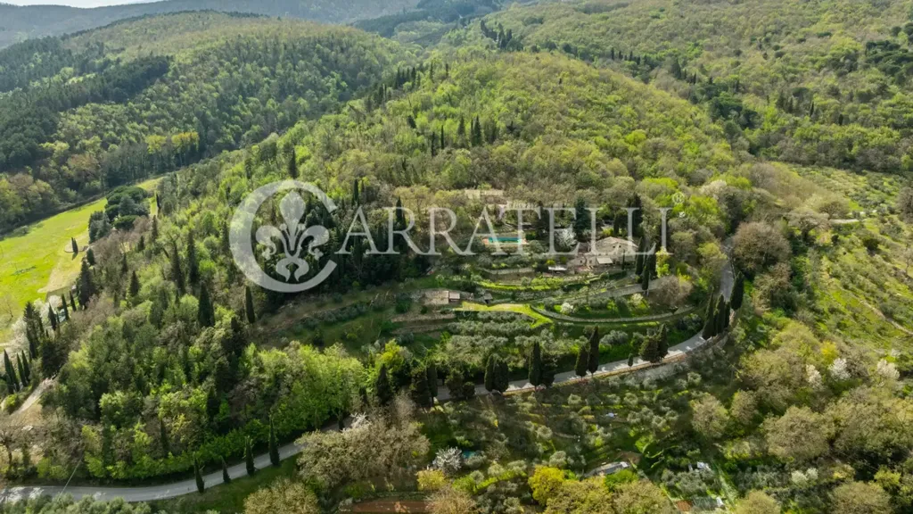 Vue aérienne - Rustic Property with Pool in Sarteano