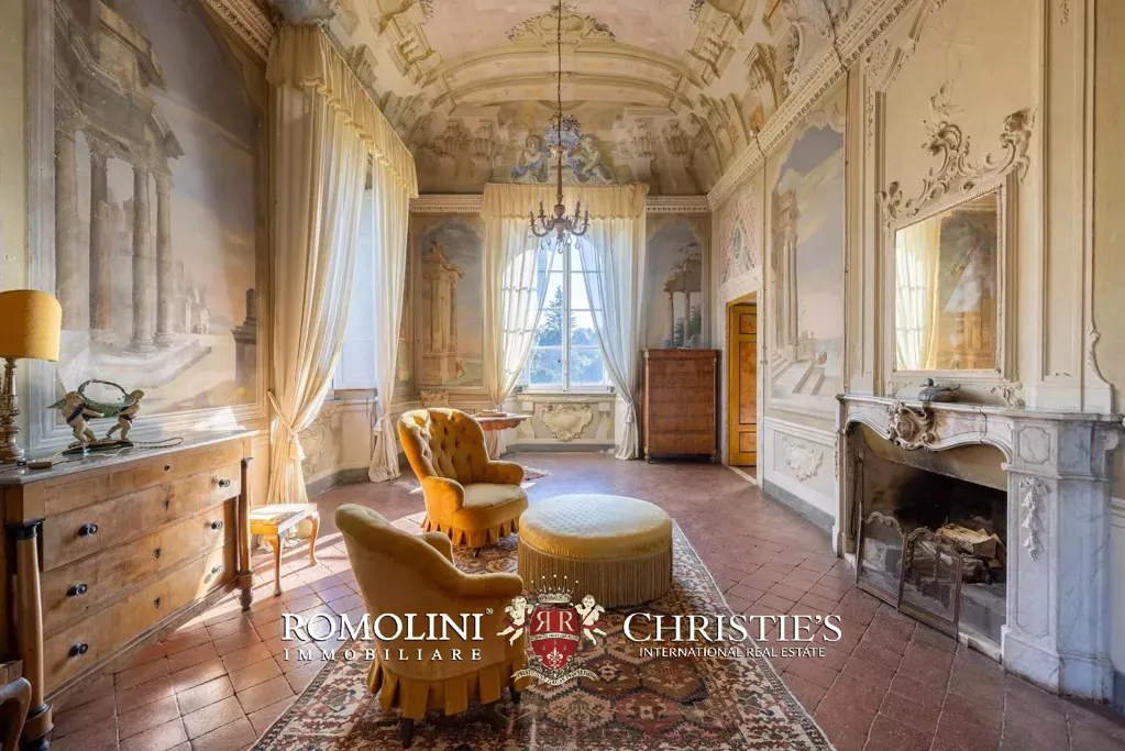 Séjour - Frescoed Villa with Garden near Lucca