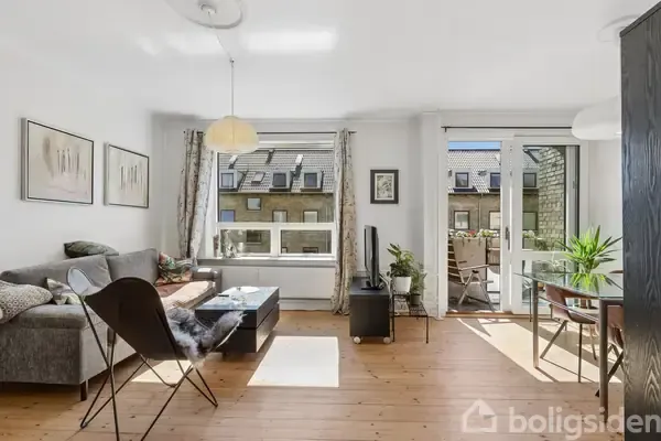 Soggiorno - Charming Flat with Balcony in Valby