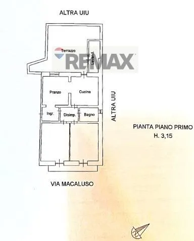 Plan - Apartment with Terrace in Catania