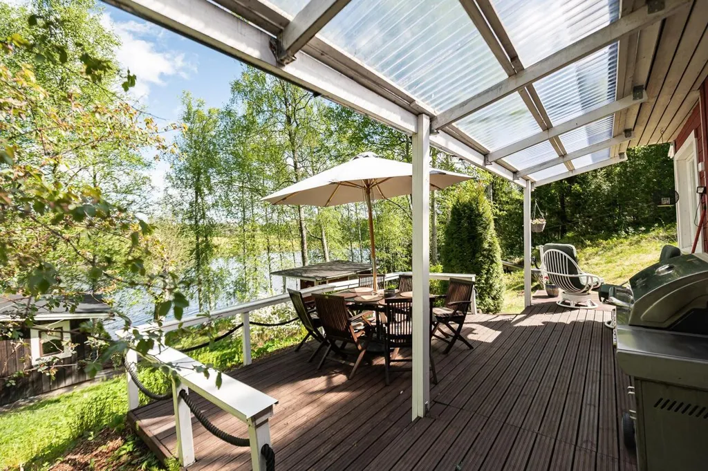 Terrasse - Lakefront Cottage with Sauna in Ikaalinen
