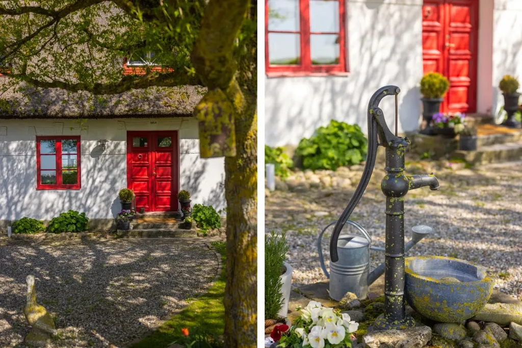 Aed - Scandi Farmhouse with Pool and Views in Ystad