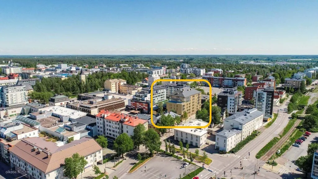 Vue aérienne - Studio Flat with French Balcony in Lappeenranta Centre