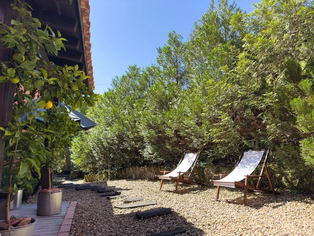 Terrasse - Rural House with Garden in Lugás