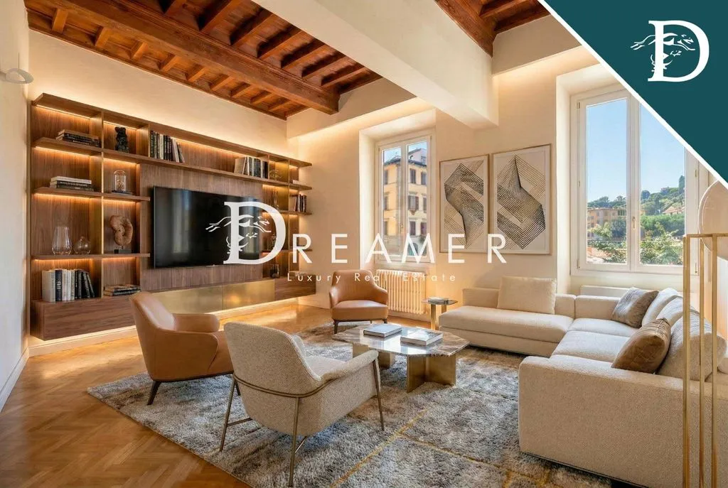Séjour - Luxury Apartment with Garage in Florence