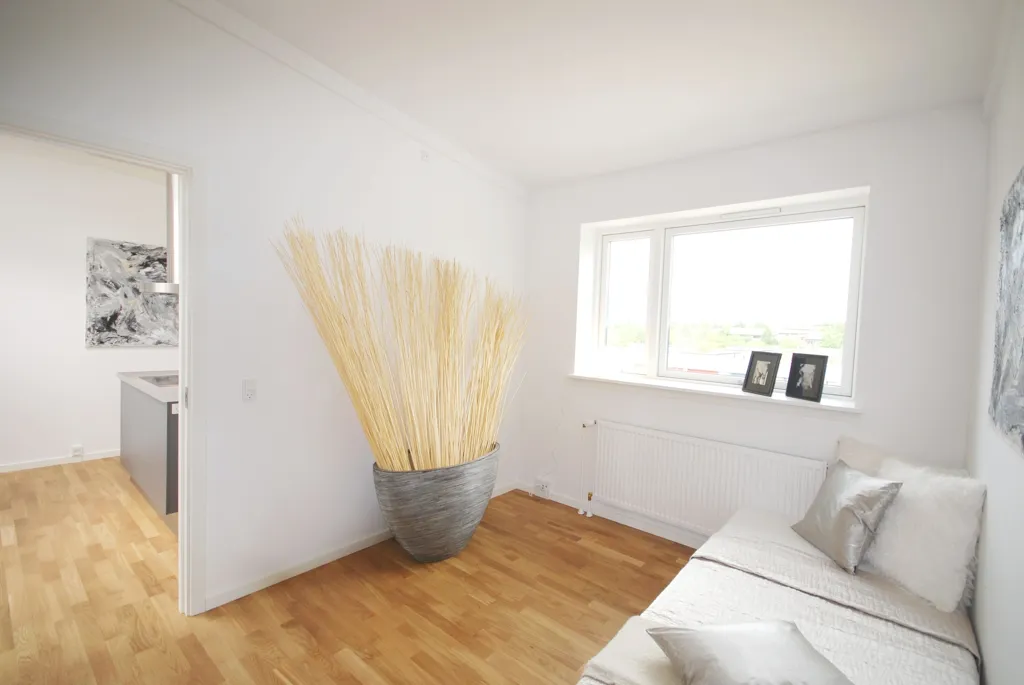 Séjour - Central Flat with Balcony in Smørum