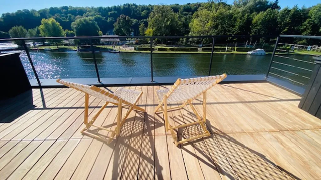 Terrasse - Maison en Pierre avec Terrasse sur Meuse à Namur