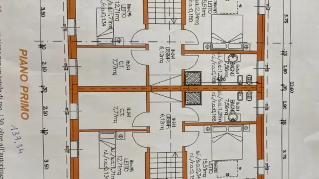 Floor Plan - New Bifamiliar Villa with Private Garden in Cavezzo