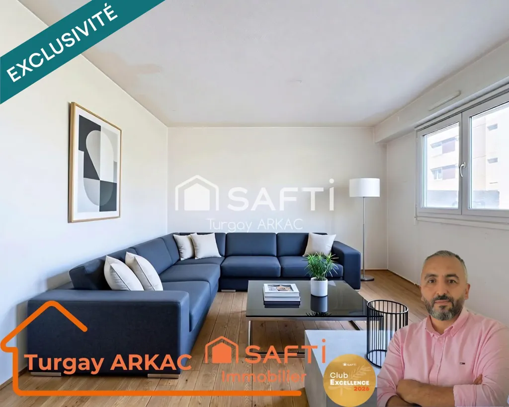 Soggiorno - Bright T3/T4 Flat with Balcony in Bourgoin-Jallieu Centre