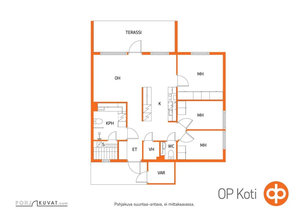Plan - Modern Apartment with Sauna in Oulu