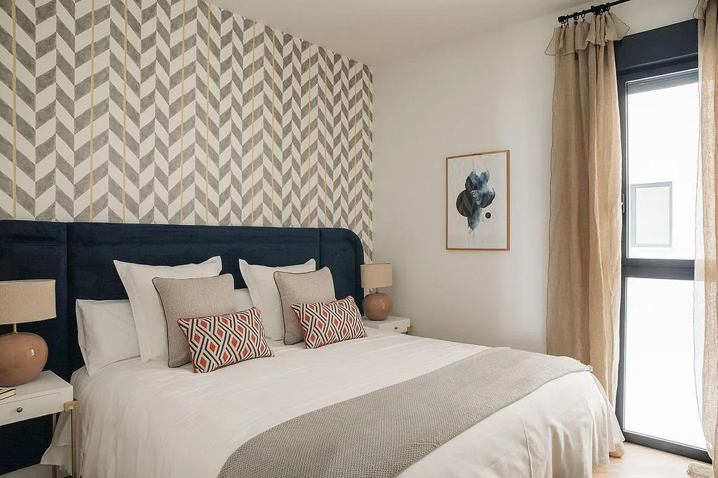 Bedrooms - Apartment with Pool in Chamberí, Madrid