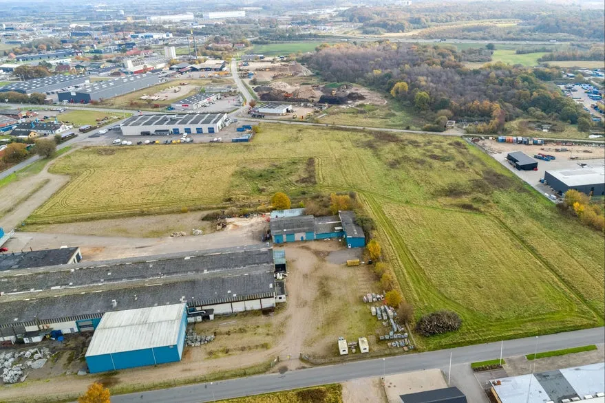 Vue aérienne - Undeveloped Plot near Motorway in Rødekro