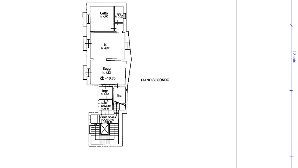 Planimetria - Rustic Apartment with Solarium in Lecce