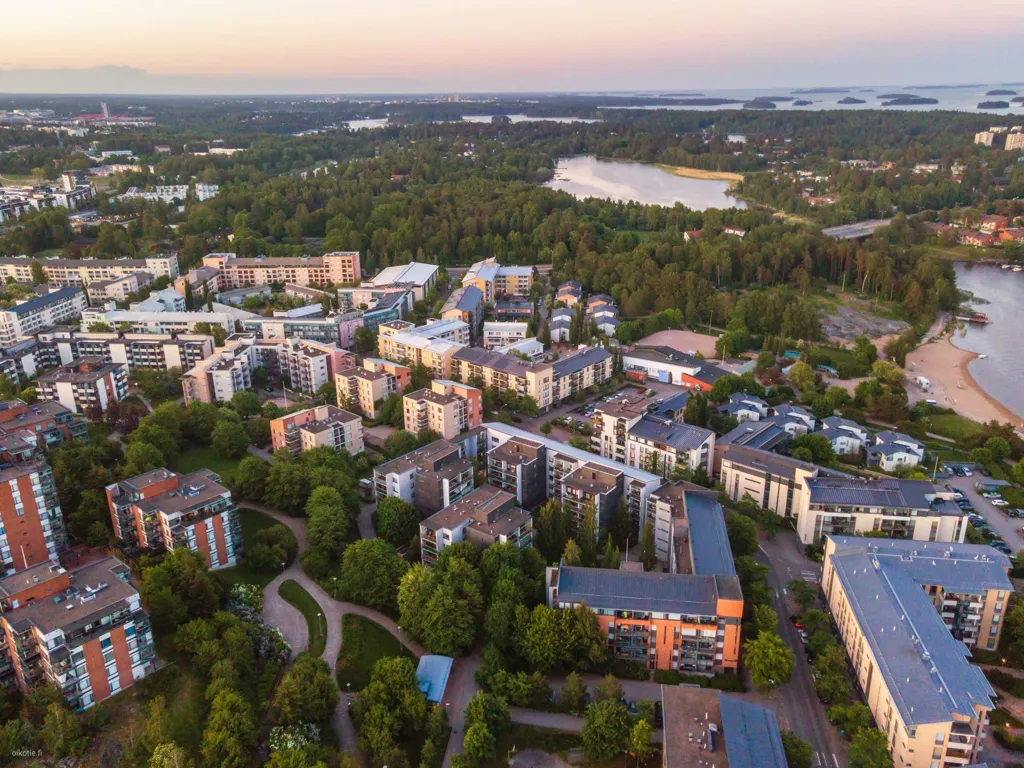 Vista aerea - Seafront Apartment with Sauna in Herttoniemi, Helsinki