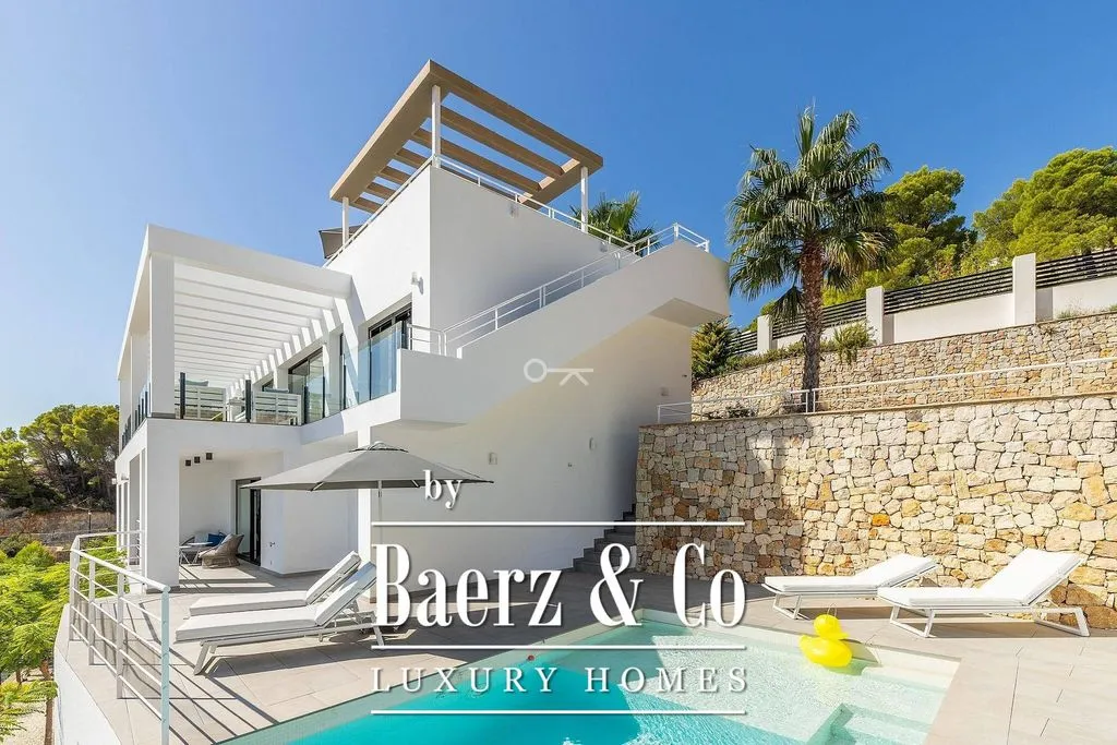 Piscine - Luxury Villa with Panoramic Terraces in Altea