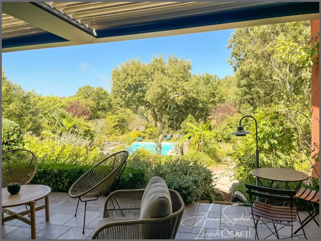 Terrace - Exceptional Villa with River Access in Ardèche Gorges