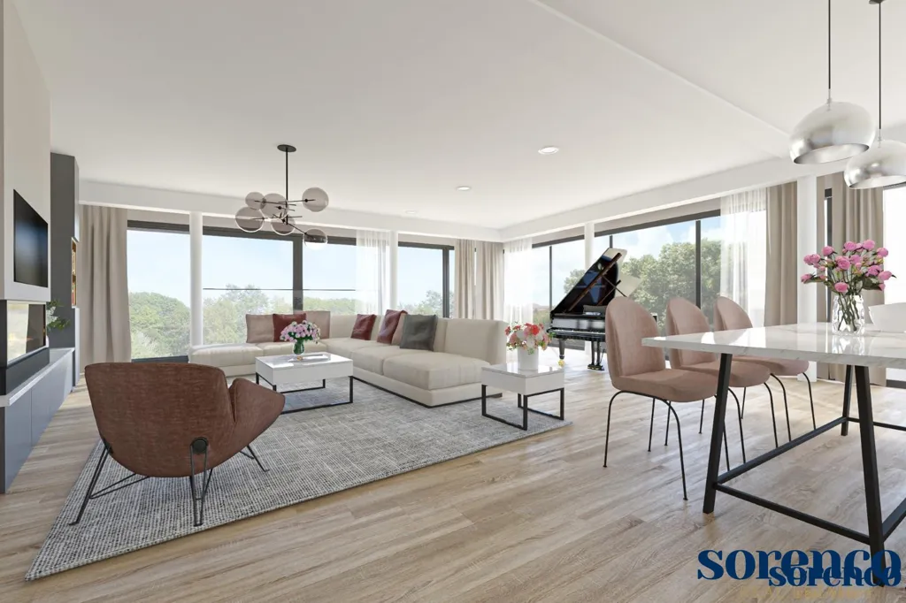 Salle à manger - Penthouse avec Terrasse Panoramique à Anvers