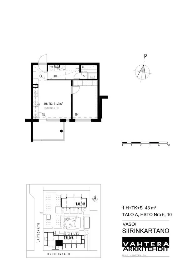 Plan - Flat with District Heating in Ihala, Raisio