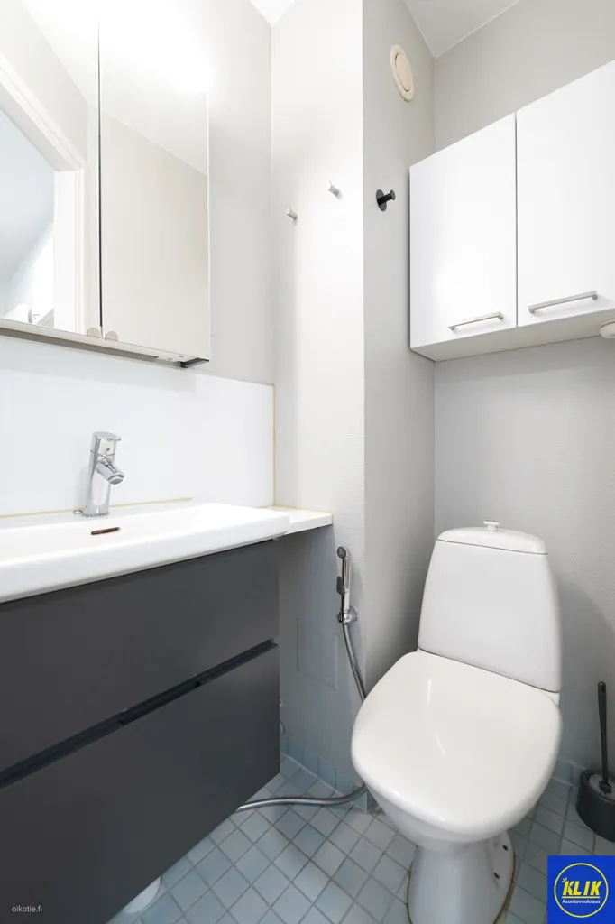 Vannitoad - Modernised Studio with Balcony in Viikari, Pori