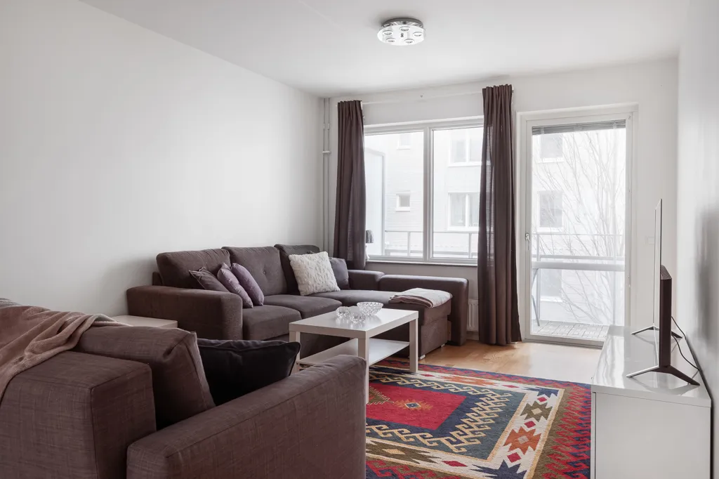 Séjour - Modern Flat with Balcony in Söder, Göteborg