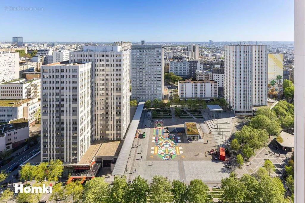 Vista aerea - Bright 2-Bed Flat with Paris View in 19th Arrondissement